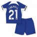 Chelsea Ben Chilwell #21 Babykleding Thuisshirt Kinderen 2023-24 Korte Mouwen (+ korte broeken)